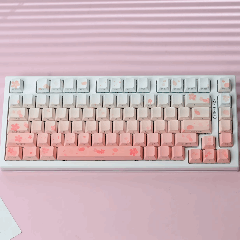 Sakura Side-Engraved Keycap Sets