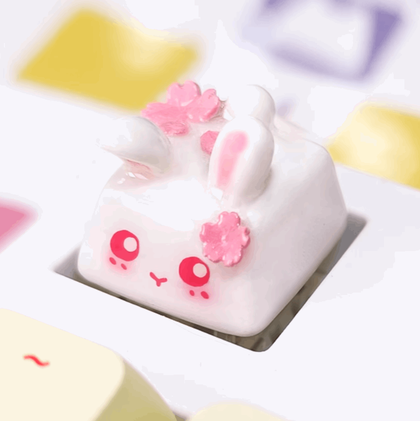Sakura Bunny Artisan Keycap