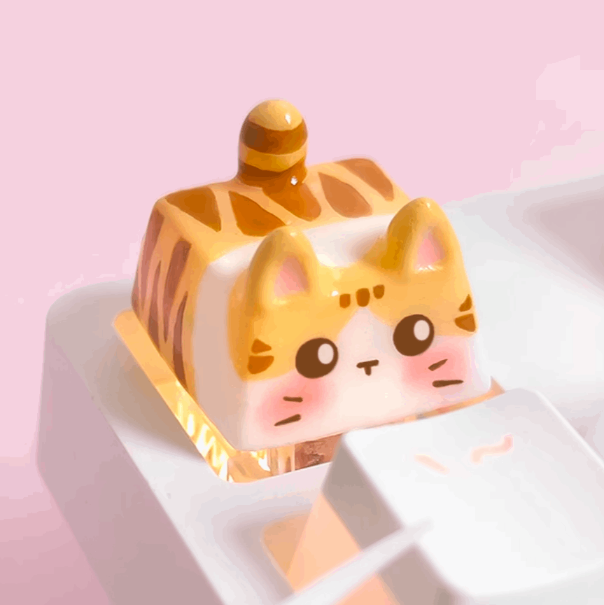 Orange Cat Artisan Keycap