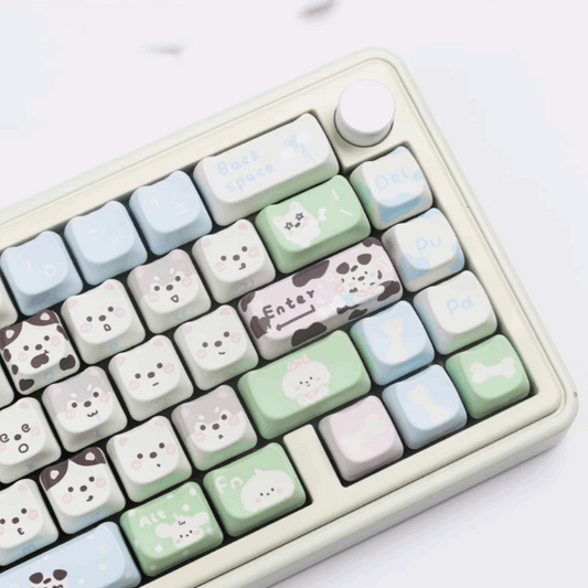 Cute Pups Keycap Set (No Letters)