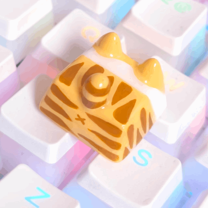 Orange Cat Artisan Keycap