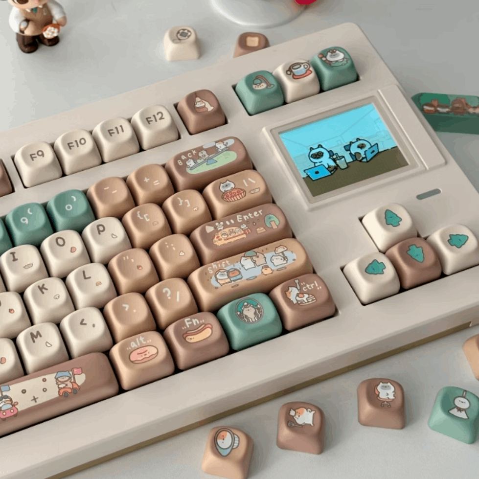 Choco Bean Keycap Set