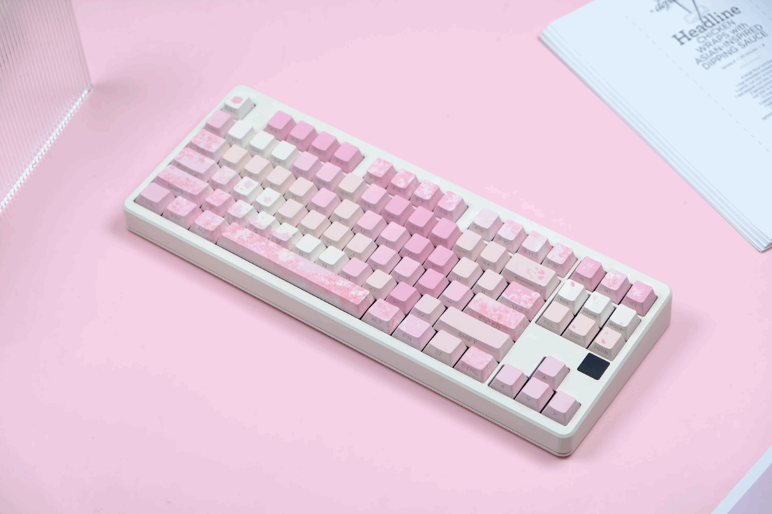 Sakura Side-Engraved Keycap Sets