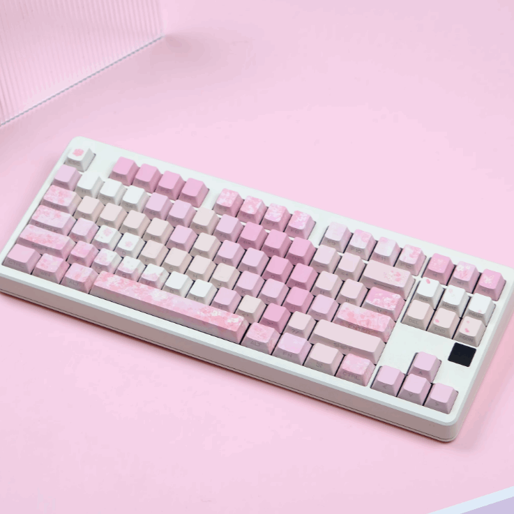 Sakura Side-Engraved Keycap Sets