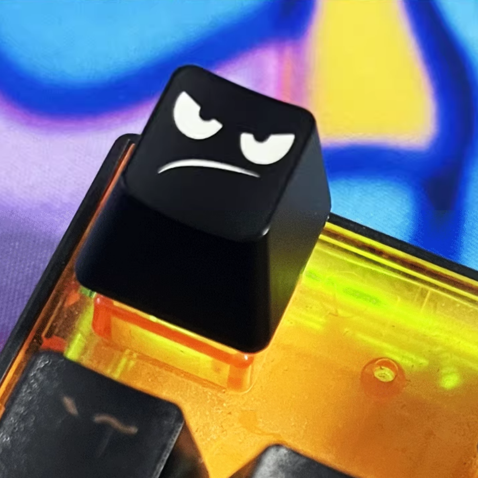 Laser engraved backlit black OEM ABS keycap custom design customized keycap