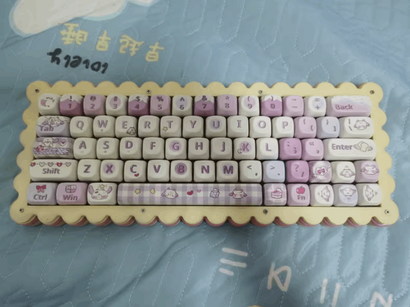 Taro Woolly Keycap Set