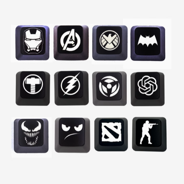 Custom Engraved Backlit Multicolor ABS OEM Profile Keycaps