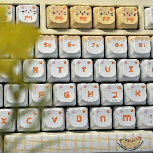 Banana Cat Keycap Set