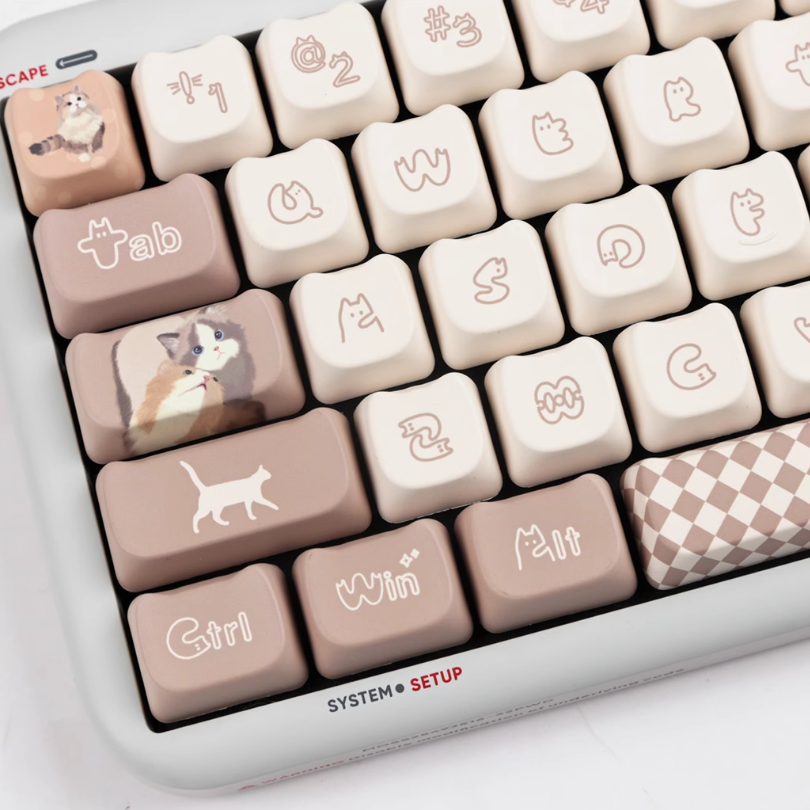 Snuggle Kitties Keycap Set