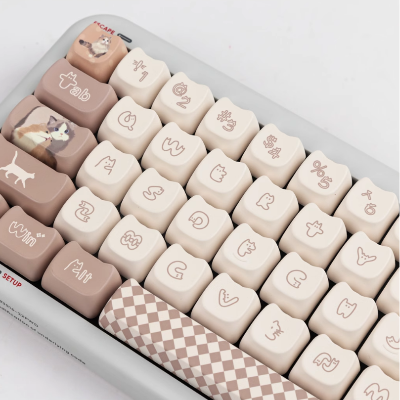 Snuggle Kitties Keycap Set