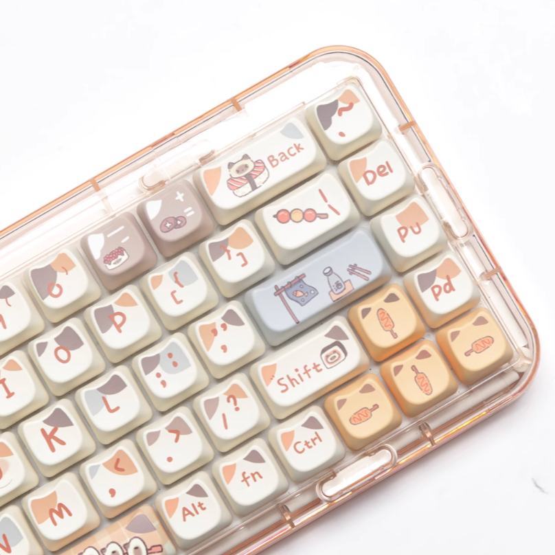 Sushi Siamese Cat Keycap Set