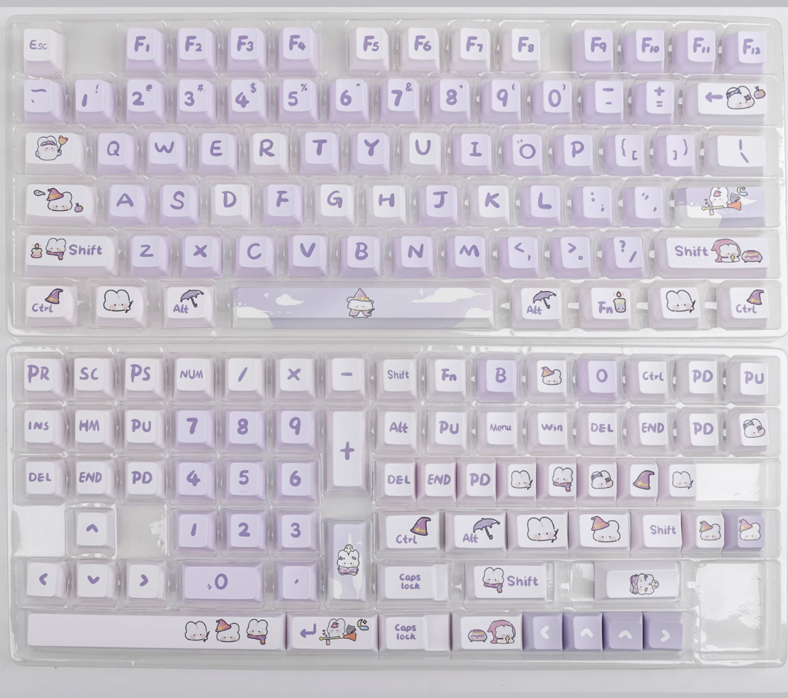 Magical Bunny Keycap Set