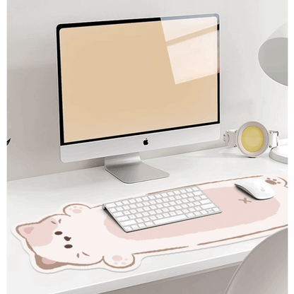 Odd Shape Lying Cat Desk Mats