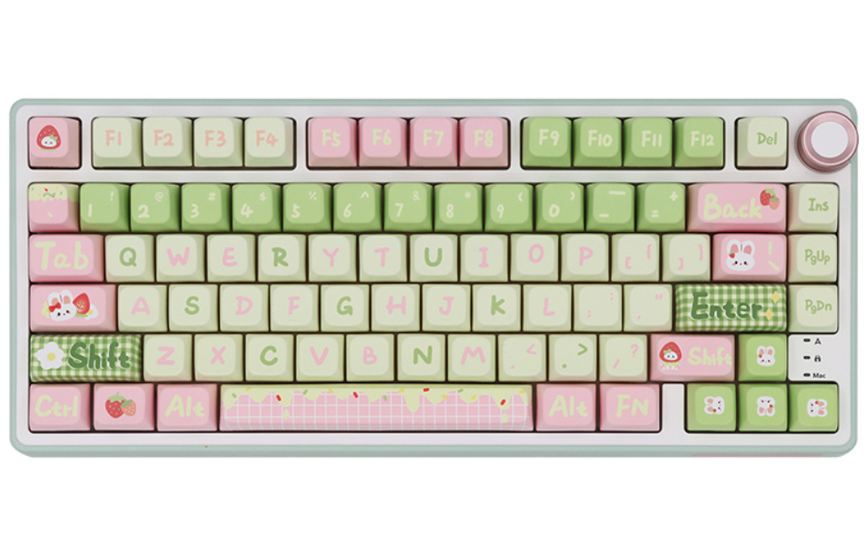 Strawberry Milk Bunny Keycap Set