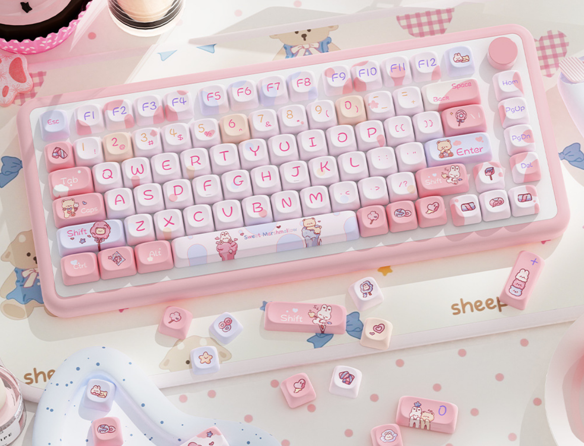 Cotton Candy Keycap Set