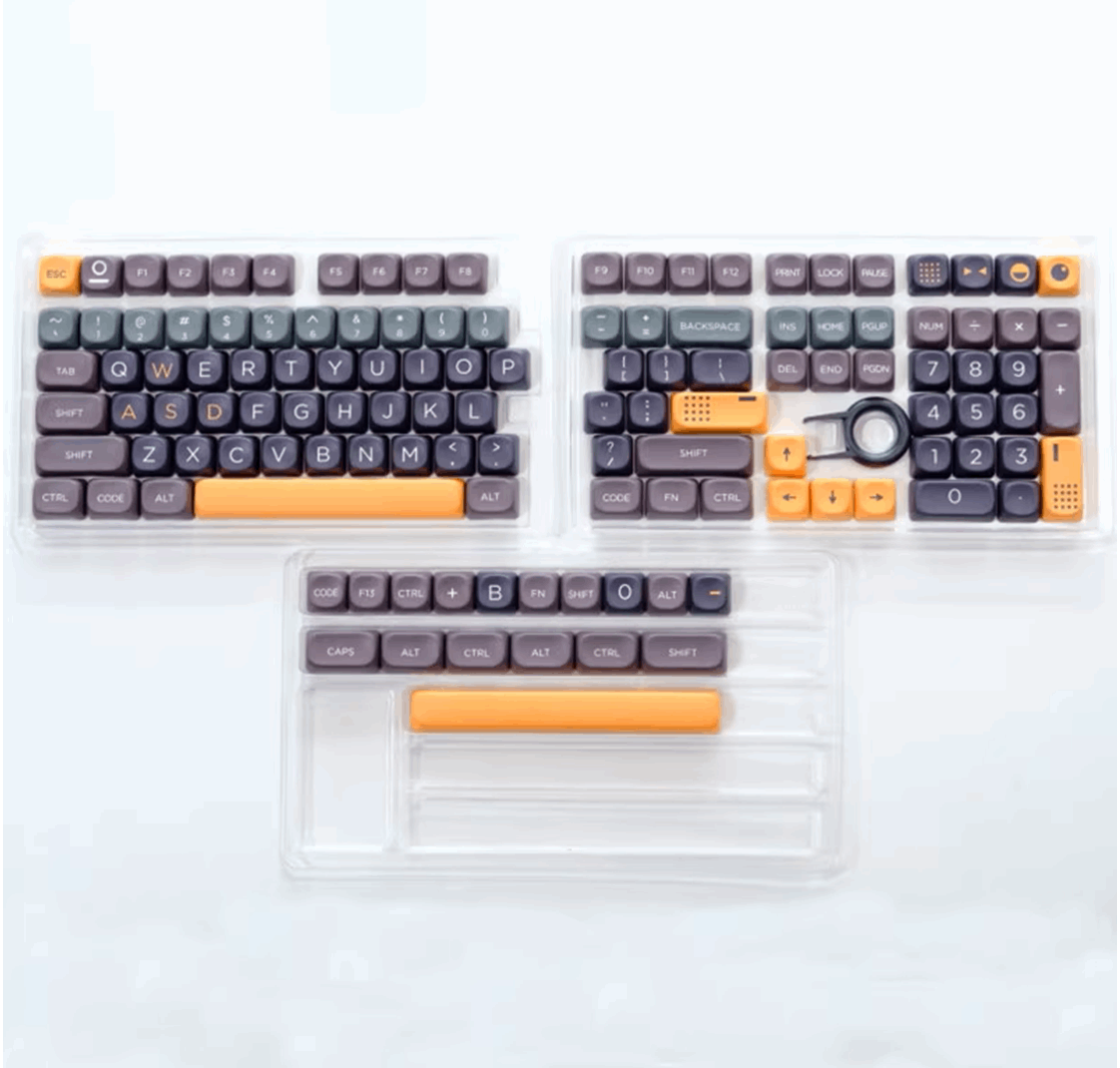 KBCaps Echo Resonance Dye-Sub PBT Keycaps | 126 keys | MOA Profile | ANSI | Keycaps only