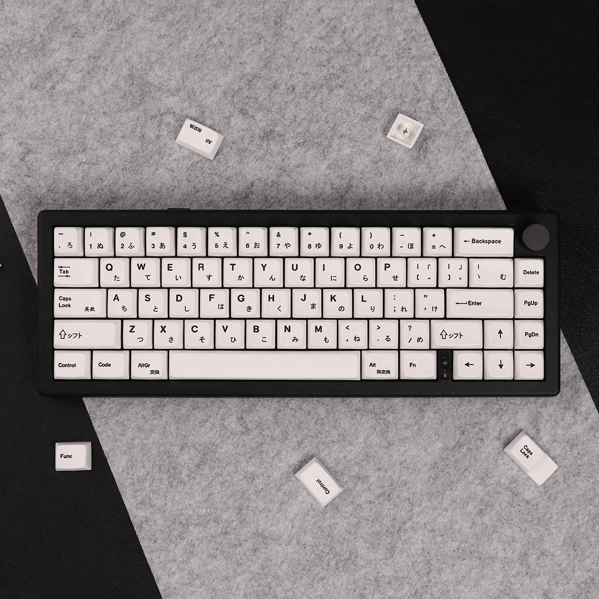 Minimalist White Dye-Sub PBT Keycaps | 150 keys | MDA Profile | JP | ANSI | ISO | Keycaps only