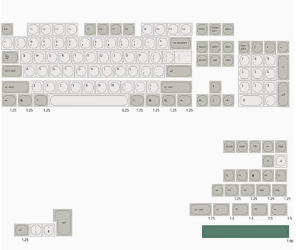 MAC Retro Keycap Set (MA)