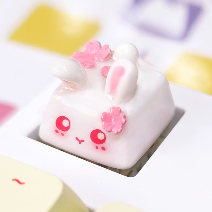 Sakura Bunny Artisan Keycap