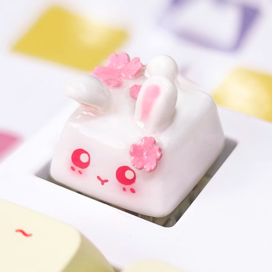 Sakura Bunny Artisan Keycap