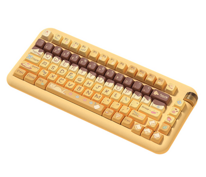 Yellow Pudding Kitty Keycap Set