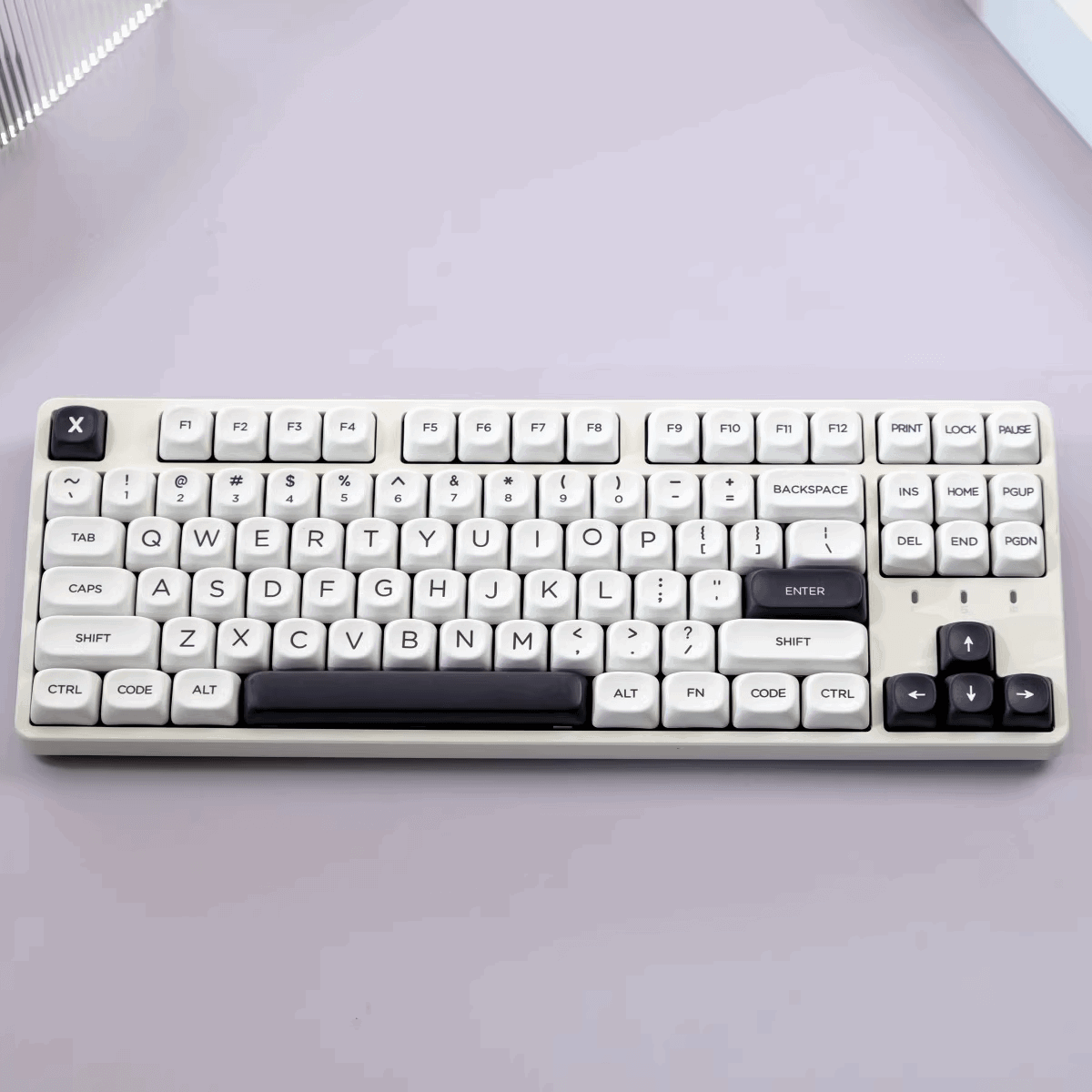 KBCaps Minimalist White Dye-Sub PBT Keycaps | 126 keys | MOA Profile | ANSI | Keycaps only