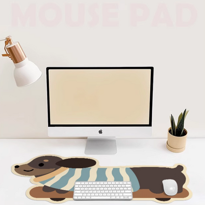 Odd Shape Walking Dog Desk Mat