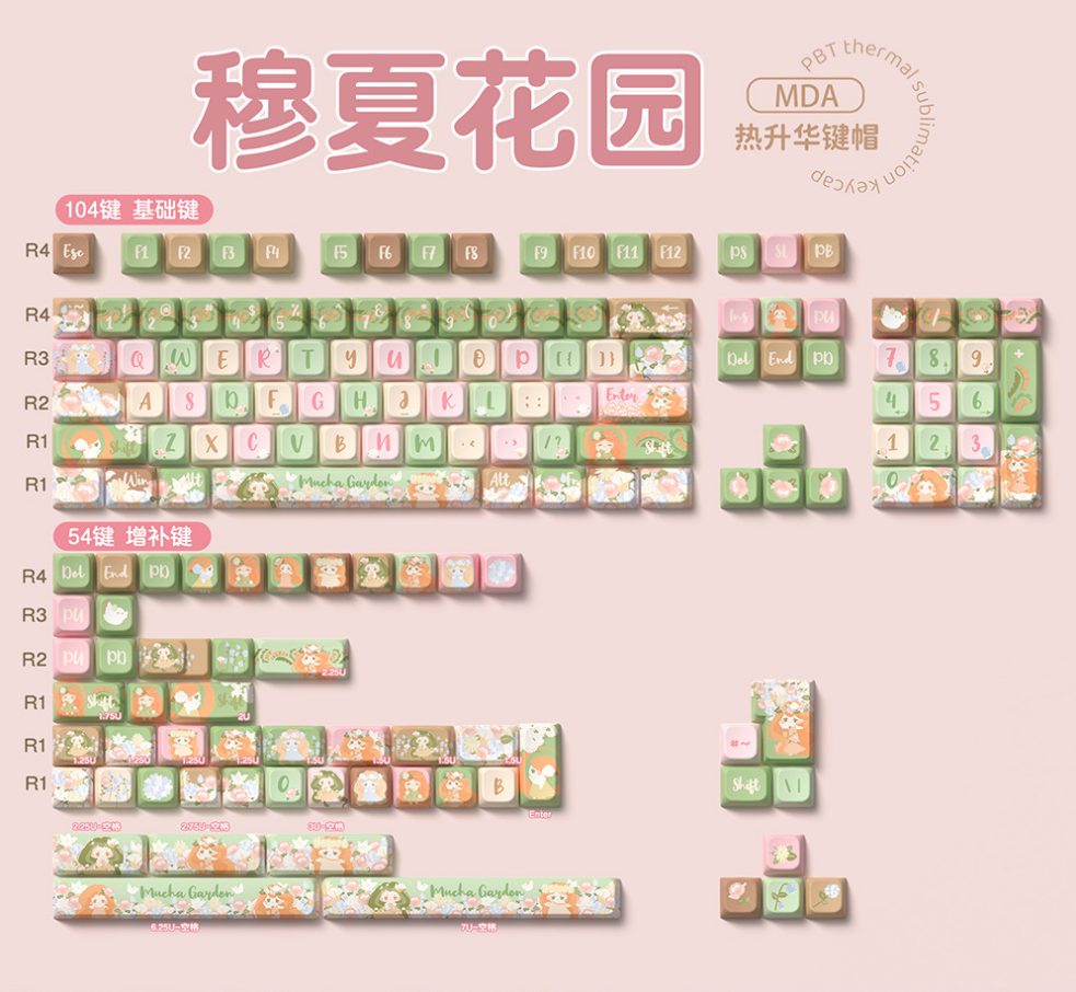 Summer Garden Keycap Set