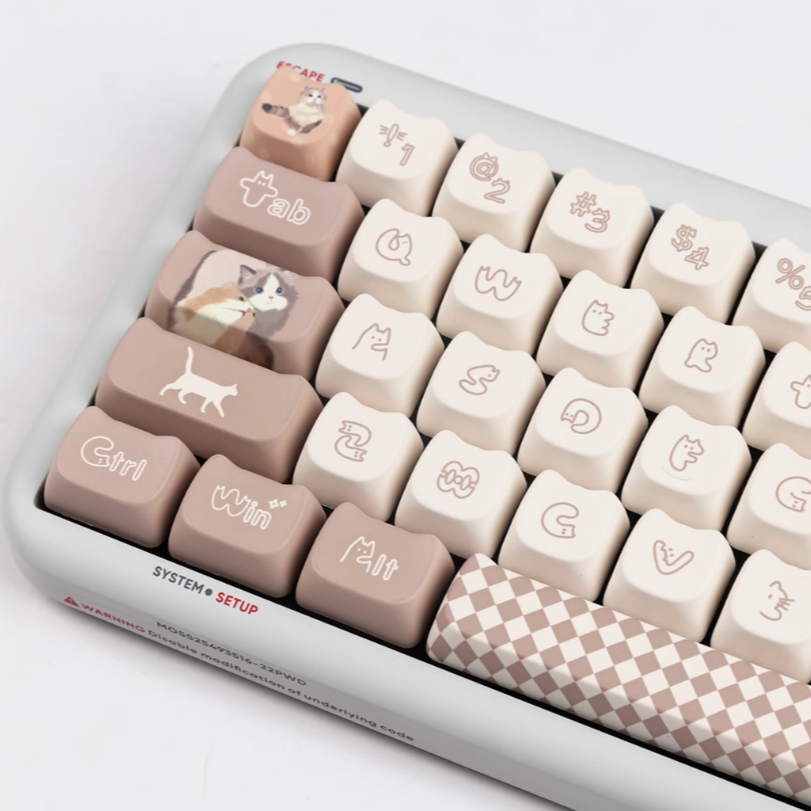 Snuggle Kitties Keycap Set