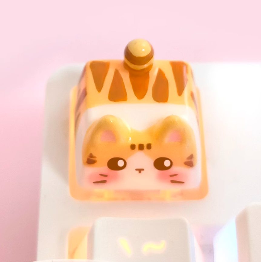 Orange Cat Artisan Keycap