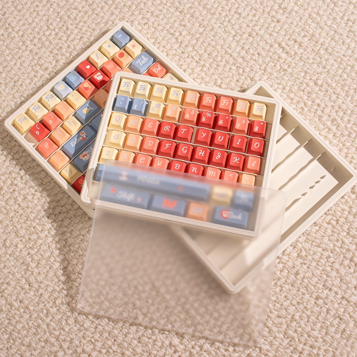 3 - Layer Keycaps Storage Box ABS - Keycaps Storage - TzunaBee