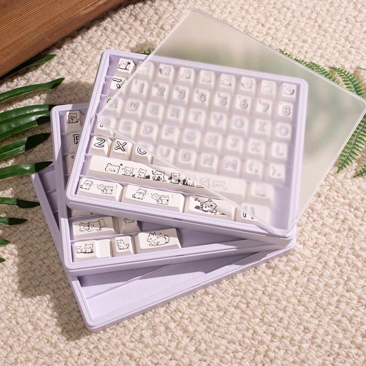 3 - Layer Keycaps Storage Box ABS - Keycaps Storage - TzunaBee