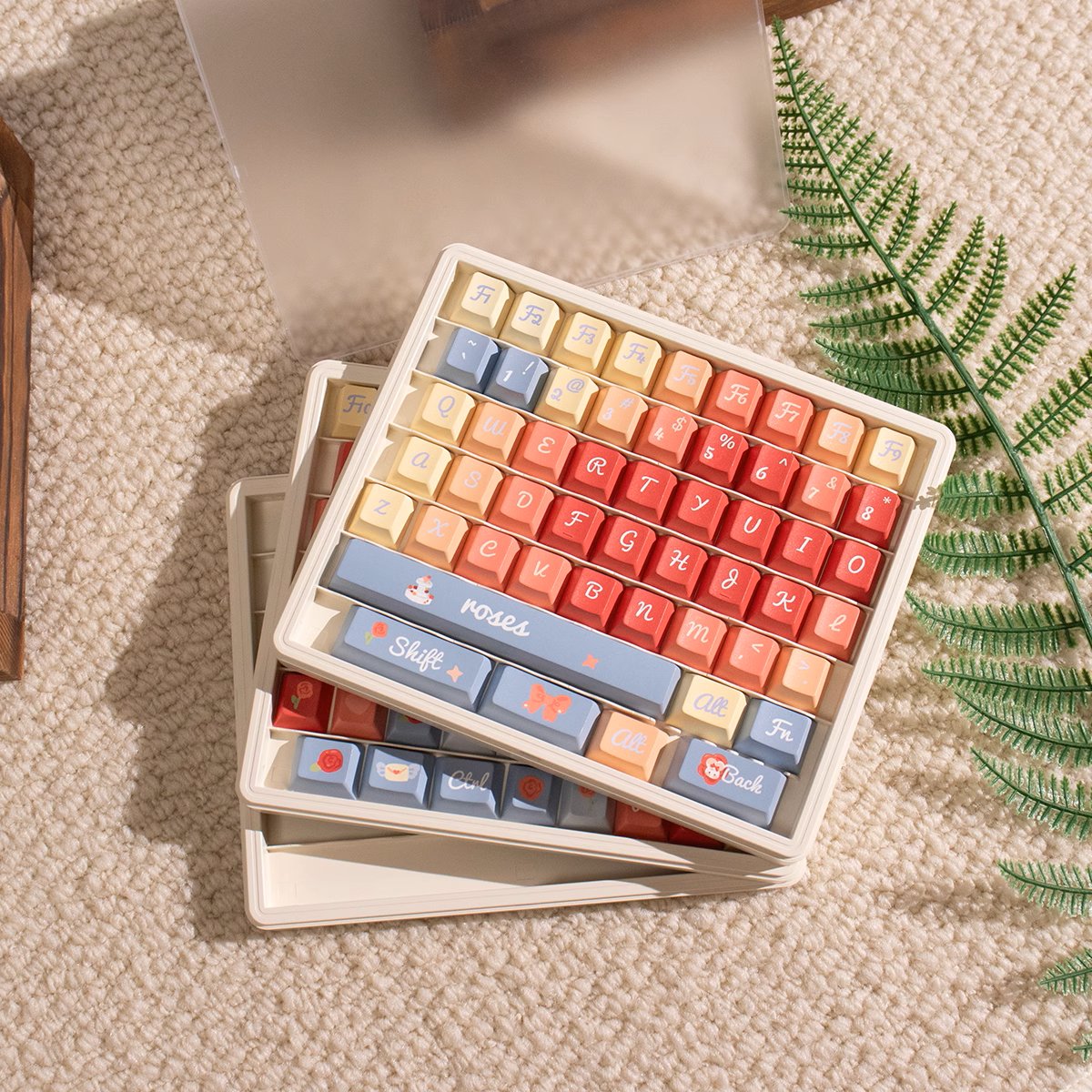 3 - Layer Keycaps Storage Box ABS - Keycaps Storage - TzunaBee