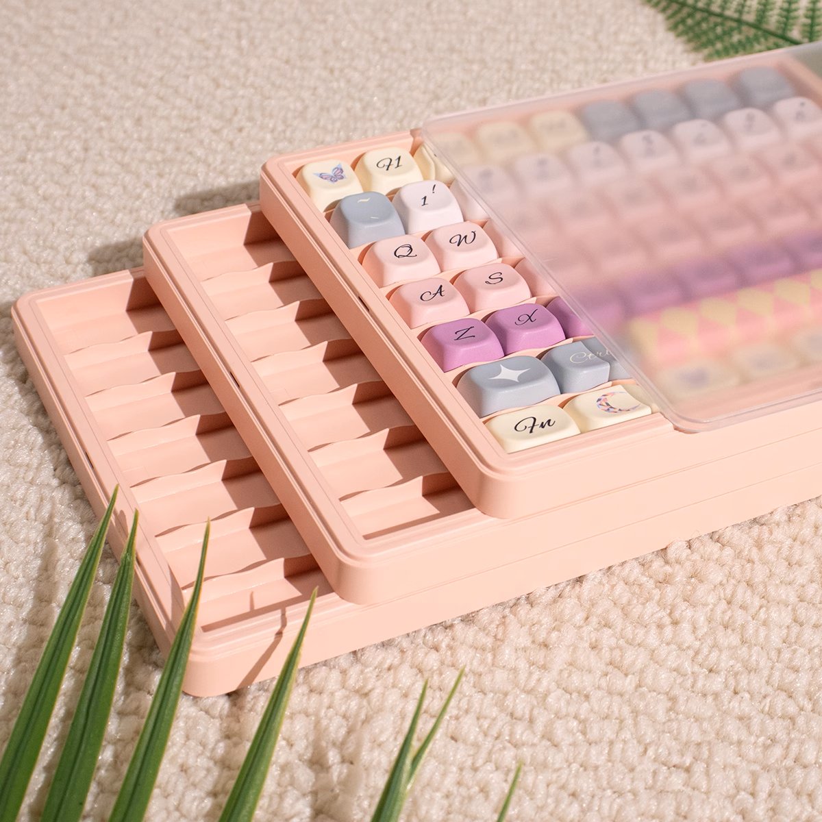 3 - Layer Keycaps Storage Box ABS - Keycaps Storage - TzunaBee