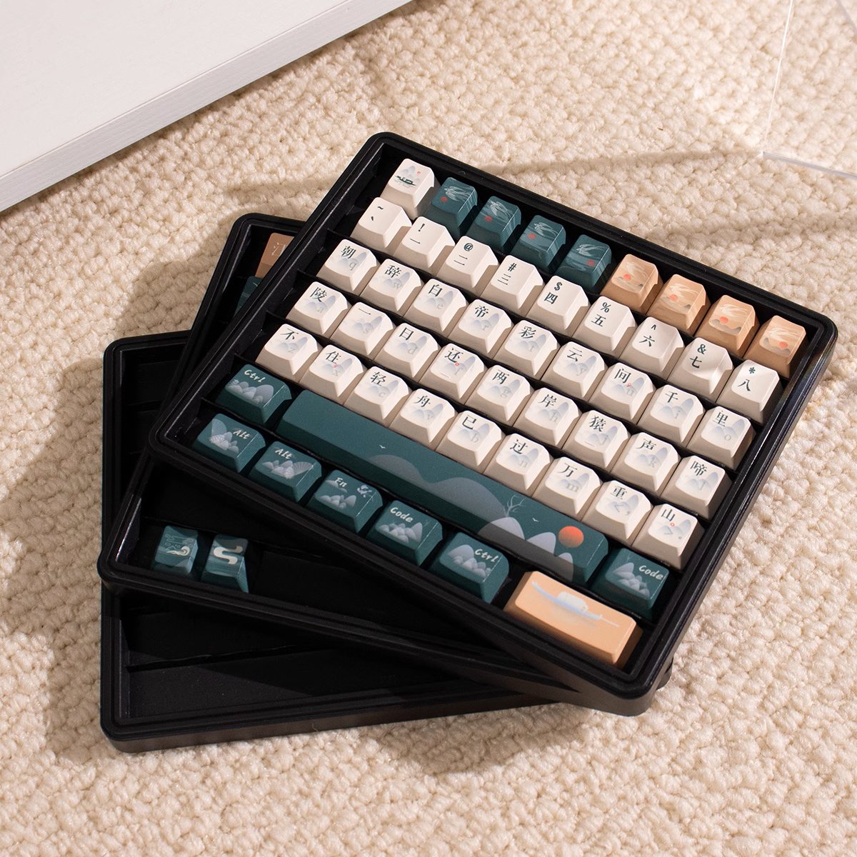 3 - Layer Keycaps Storage Box ABS - Keycaps Storage - TzunaBee