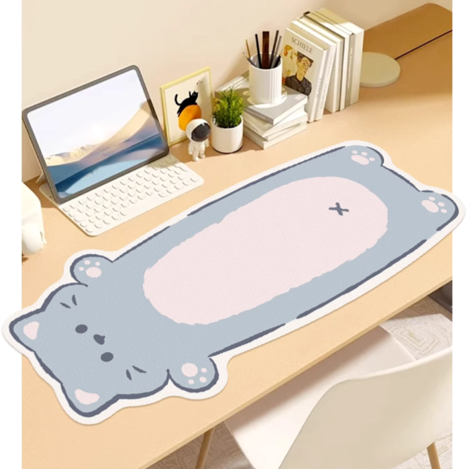 Odd Shape Lying Cat Desk Mats