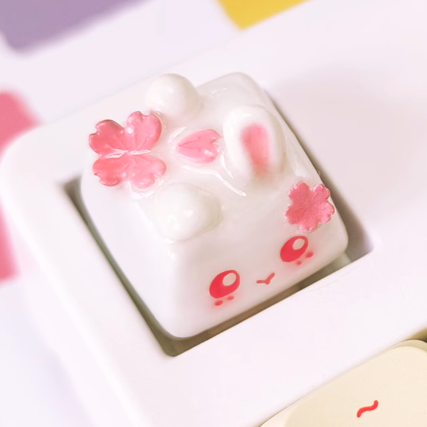 Sakura Bunny Artisan Keycap