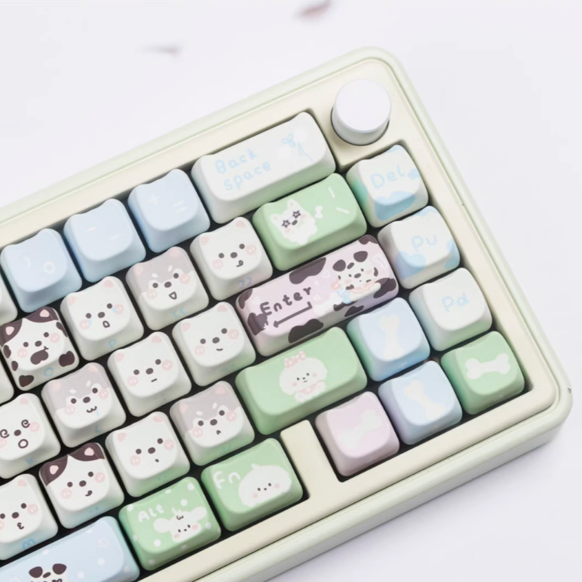 Cute Pups Keycap Set (No Letters)