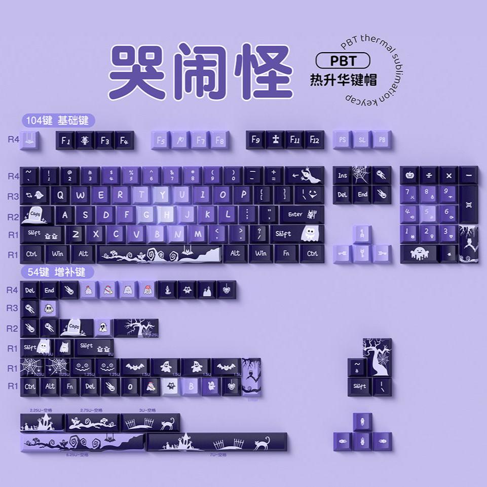 Purple Phantom Keycap Set