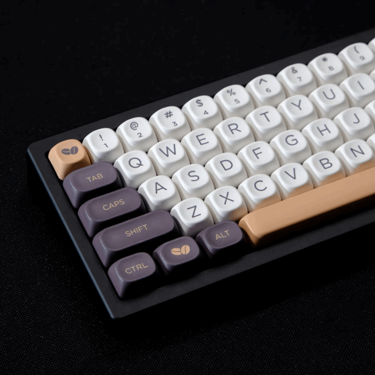 KBCaps Coffee Dye-Sub PBT Keycaps | 126 keys | MOA Profile | ANSI | Keycaps only