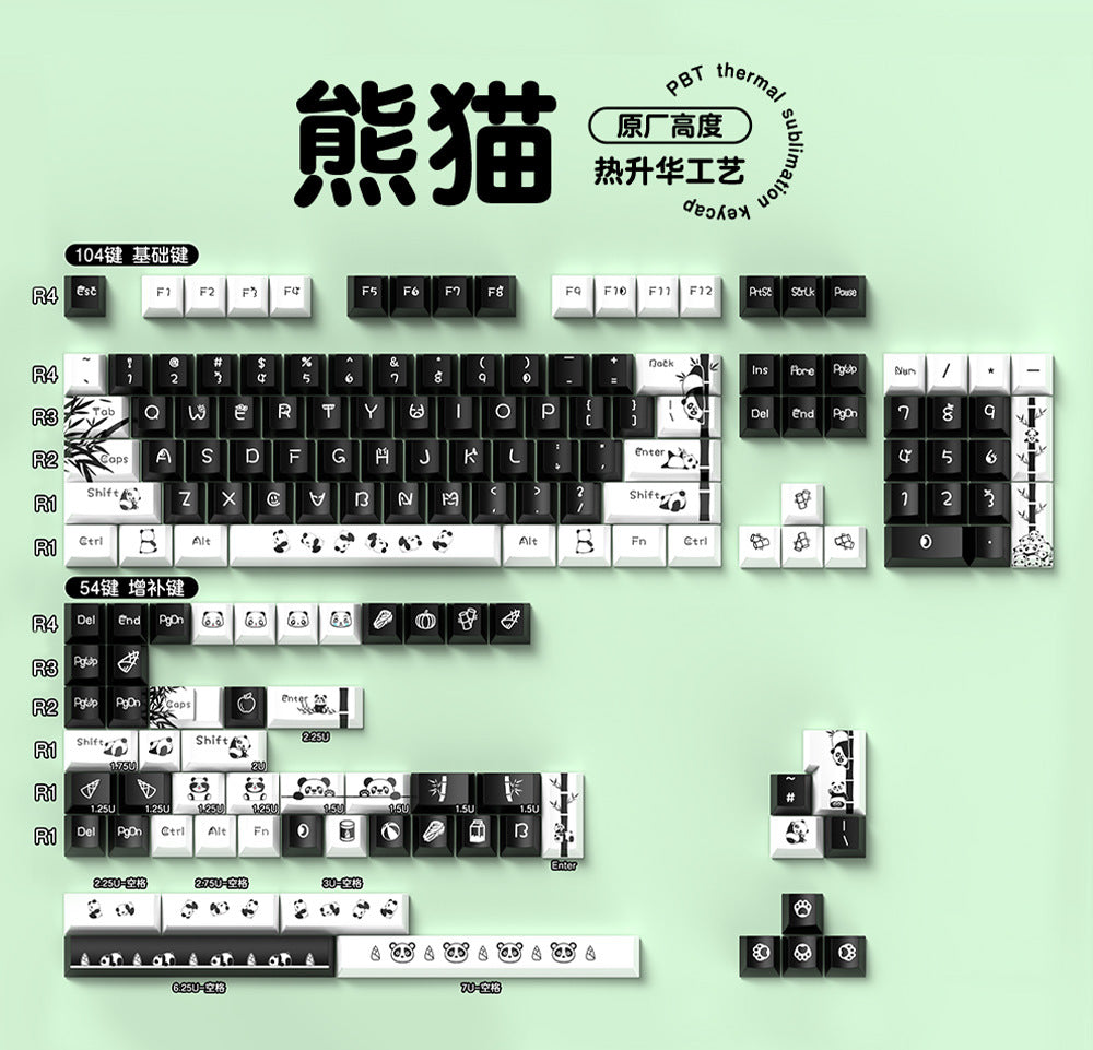 Panda Keycap Set