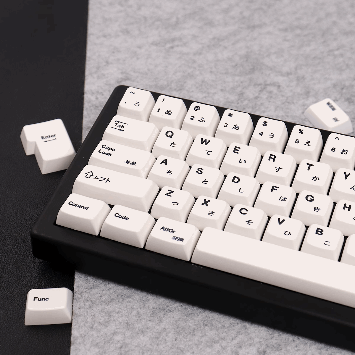 Minimalist White Dye-Sub PBT Keycaps | 150 keys | MDA Profile | JP | ANSI | ISO | Keycaps only