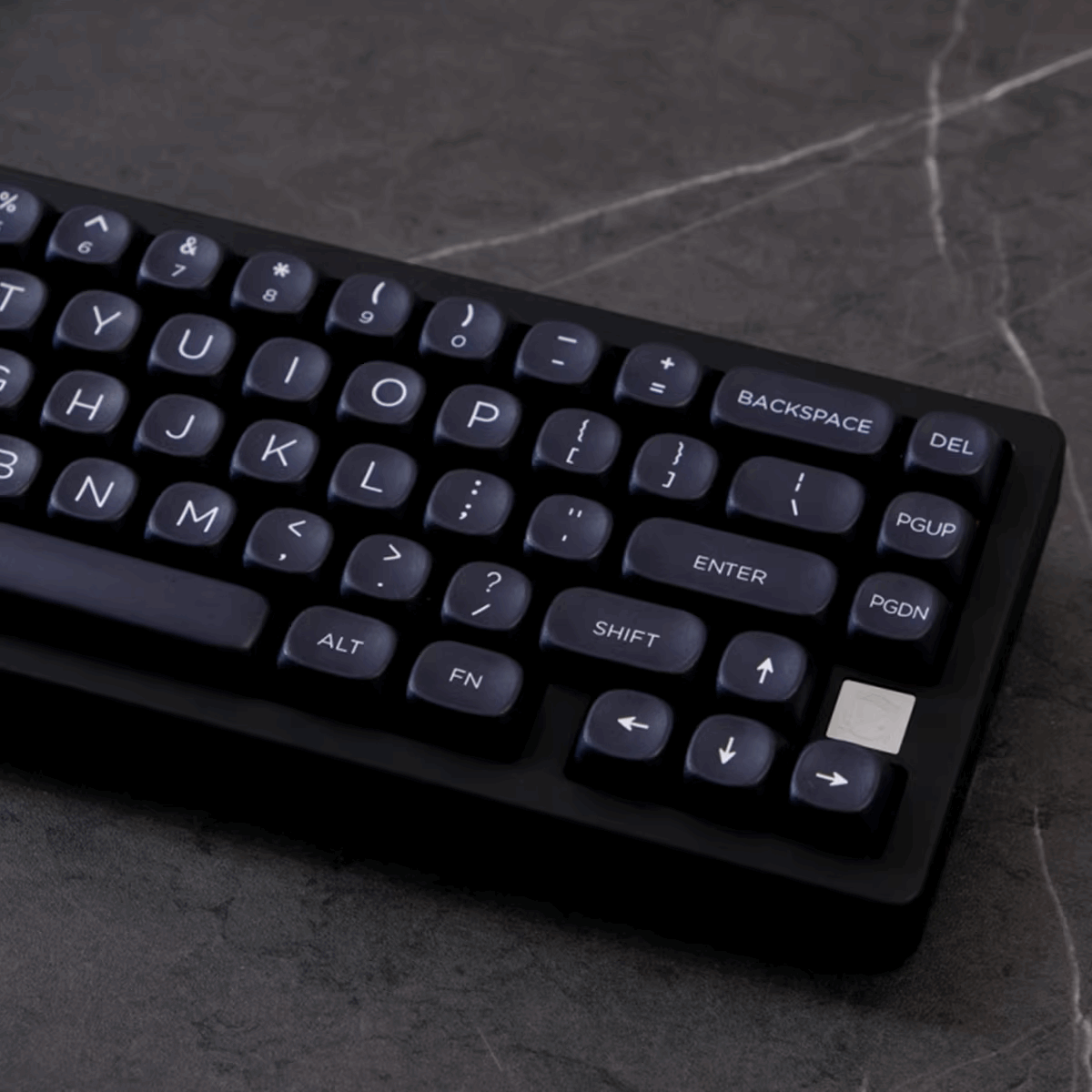 KBCaps Minimalist Black Dye-Sub PBT Keycaps | 126 keys | MOA Profile | ANSI | Keycaps only