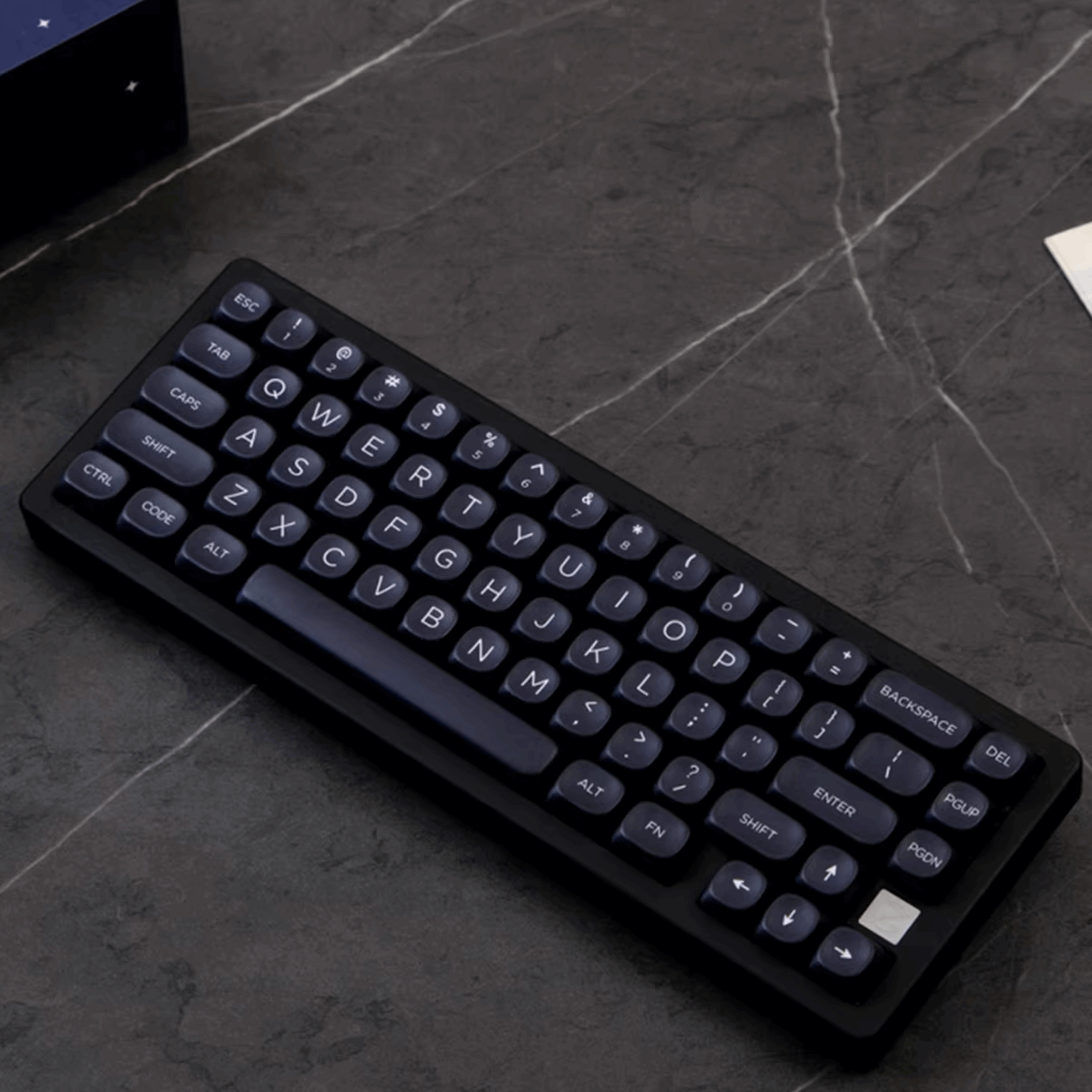 KBCaps Minimalist Black Dye-Sub PBT Keycaps | 126 keys | MOA Profile | ANSI | Keycaps only