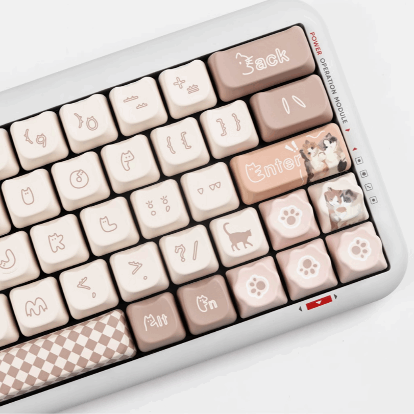 Snuggle Kitties Keycap Set