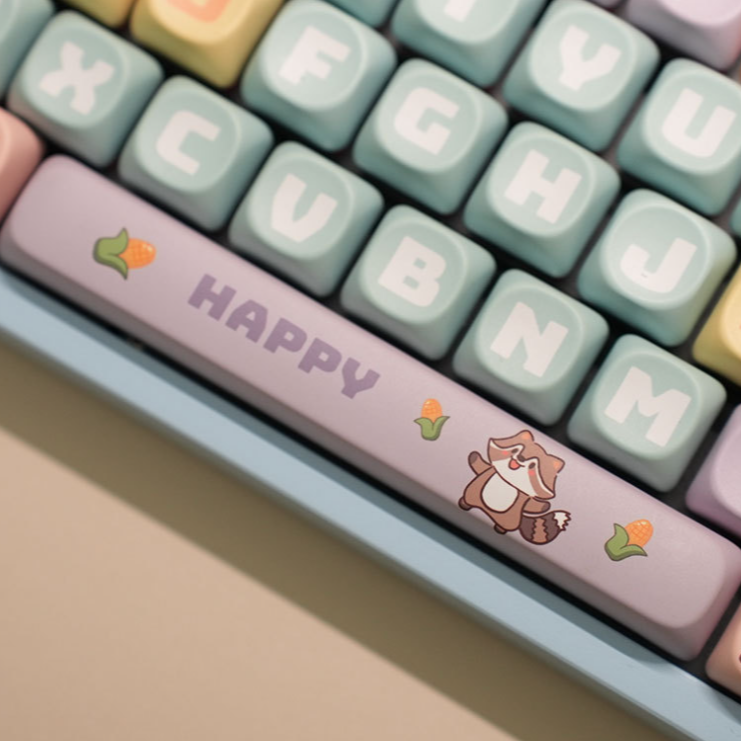 Little Raccoon Keycap Set