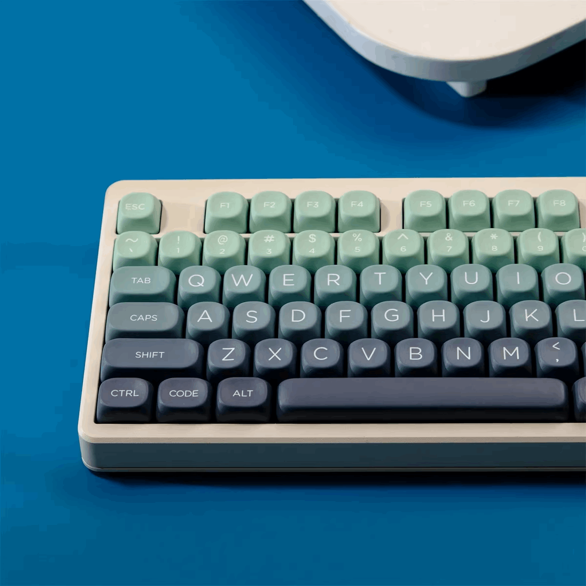 KBCaps Gradient Green Dye-Sub PBT Keycaps | 126 keys | MOA Profile | ANSI | Keycaps only