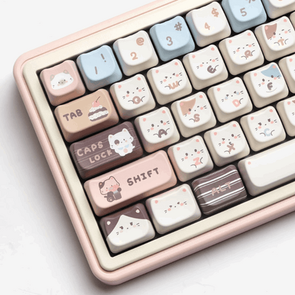 Sea Salt Cat Keycap Set