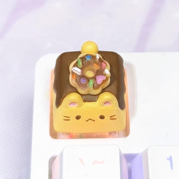 Donut Sprinkle Kitty Artisan Keycap