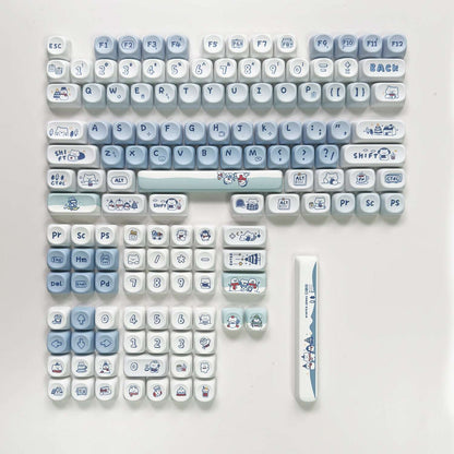 Winter Bear Dye-Sub PBT Keycaps | 135 keys | MOA Profile | ANSI | Keycaps only